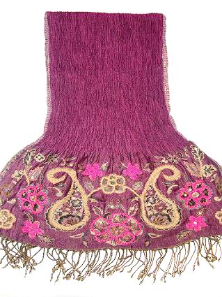 Wholesaler and Supplier of Viscose Check Scarves, Unisex Viscose Scarves, Viscose Scarves For Women's, Embroidered Lycra Scarves, Silk Scarf
